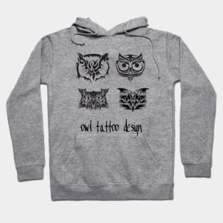 Owl Tattoo Design Hoodie